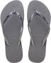 Havaianas Slim Glitter II teenslippers met glitters zilver Dames Rubber 35-36 - Thumbnail 2