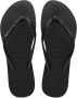 HAVAIANAS Teenslippers Dames Kids Slim Glitter Ii Maat: 33 34 Materiaal: Rubber Kleur: Zwart - Thumbnail 2