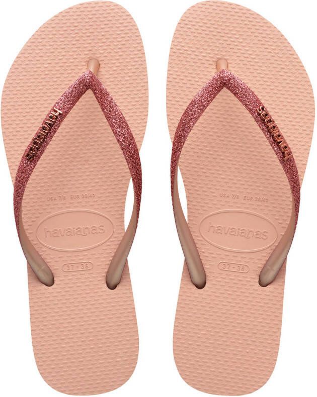 Havaianas Slim Glitter Flip Flops Dames Pink- Dames Pink
