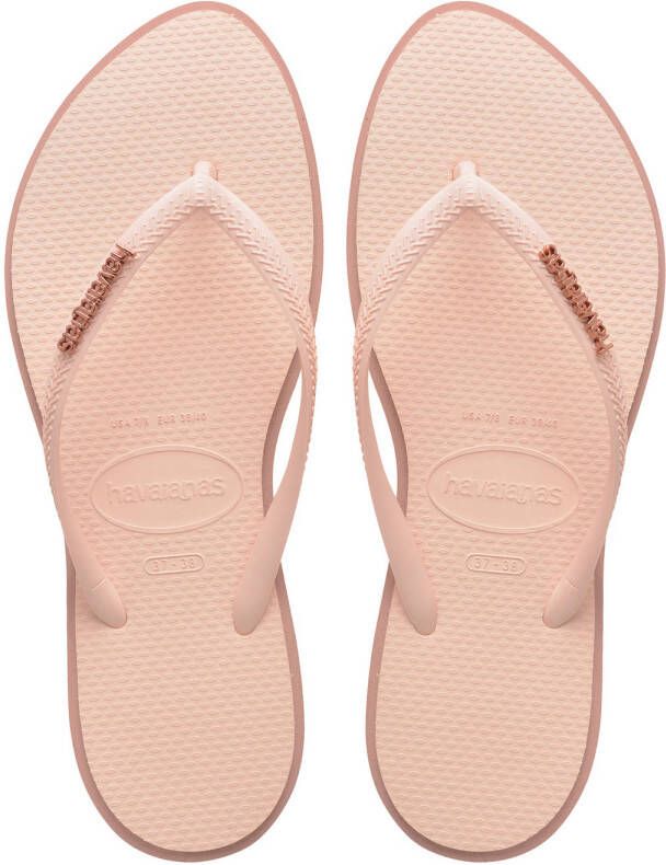Havaianas Slim Point teenslippers lichtroze