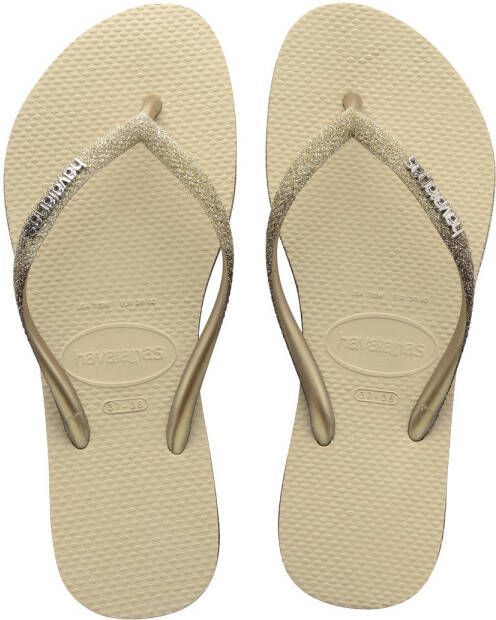 Havaianas Slim Sparkle II teenslippers met glitters zand