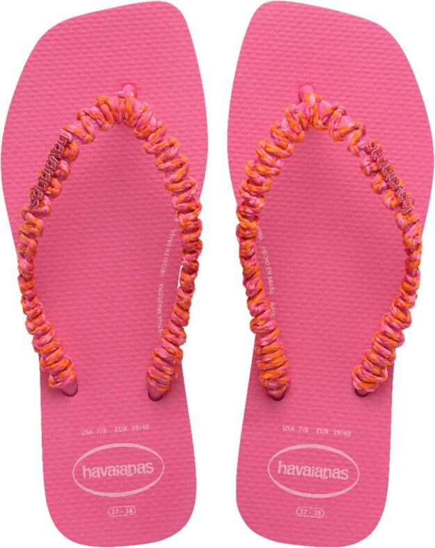 Havaianas Slim Square Boho teenslippers roze