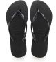 Havaianas Slim teenslippers zwart Dames Rubber Effen 33 34 - Thumbnail 2