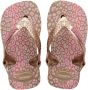 Havaianas teenslippers met hielbandje goud Meisjes Rubber 25 26 - Thumbnail 1