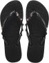 Havaianas Slim Luxury Swarovski-krista Zwart Rubber Teenslippers Dames - Thumbnail 1