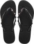 Havaianas teenslippers met steentjes zwart - Thumbnail 1