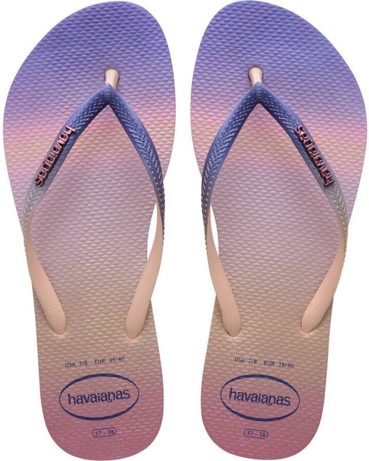 Havaianas Slim Gradient Sunset Dames Slippers Ballet Rose