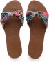 Bruin Tinten You Saint Tropez Teenslippers Zomer slippers Dames Bruin - Thumbnail 2