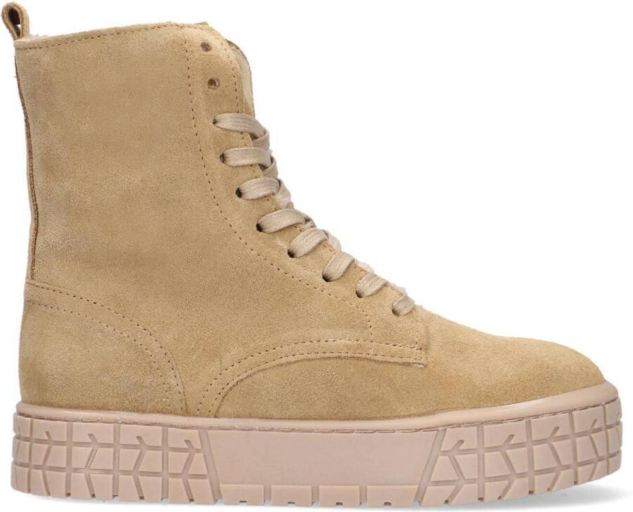 Hip H2539 Enkelboots Enkellaarsjes Meisjes Beige