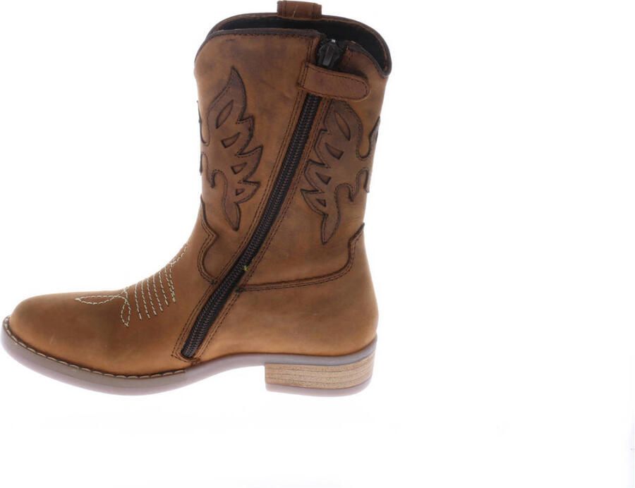 Hip leren cowboylaarzen cognac - Foto 2