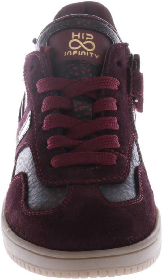 Hip leren sneakers bordeaux Rood Meisjes Leer - Foto 7
