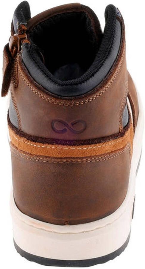 Hip leren sneakers bruin cognac ecru - Foto 2