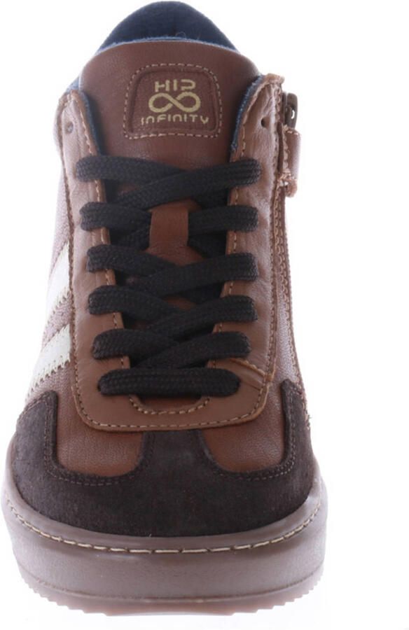 Hip leren sneakers cognac - Foto 2