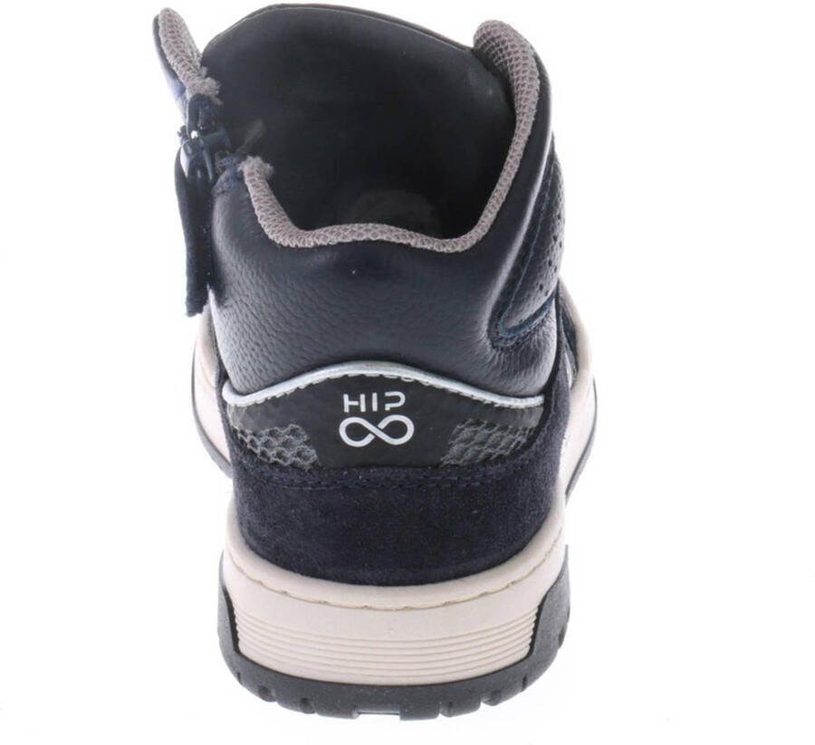Hip leren sneakers donkerblauw - Foto 3