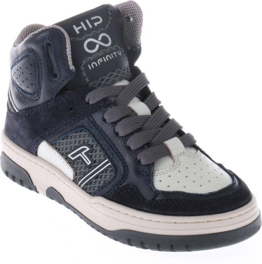 Hip leren sneakers donkerblauw - Foto 2