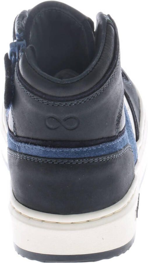 Hip leren sneakers donkerblauw zwart - Foto 2