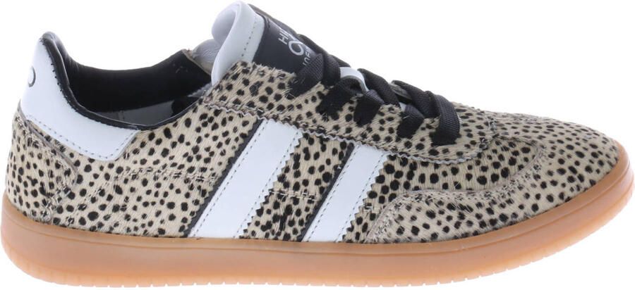 Hip H1500 Sneakers Meisjes Leren Sneaker Beige