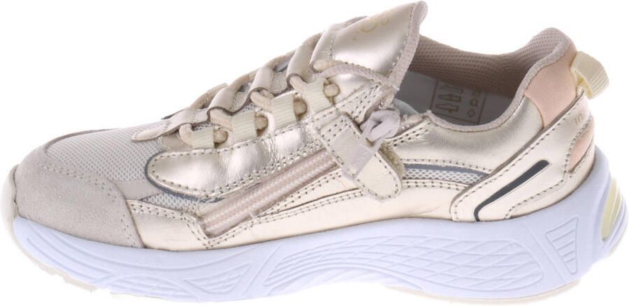 Hip H1660 Sneakers Meisjes Leren Sneaker Goudkleurig - Foto 3