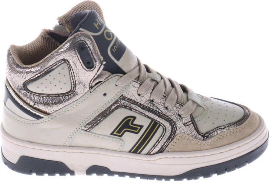 Hip leren sneakers lichtroze