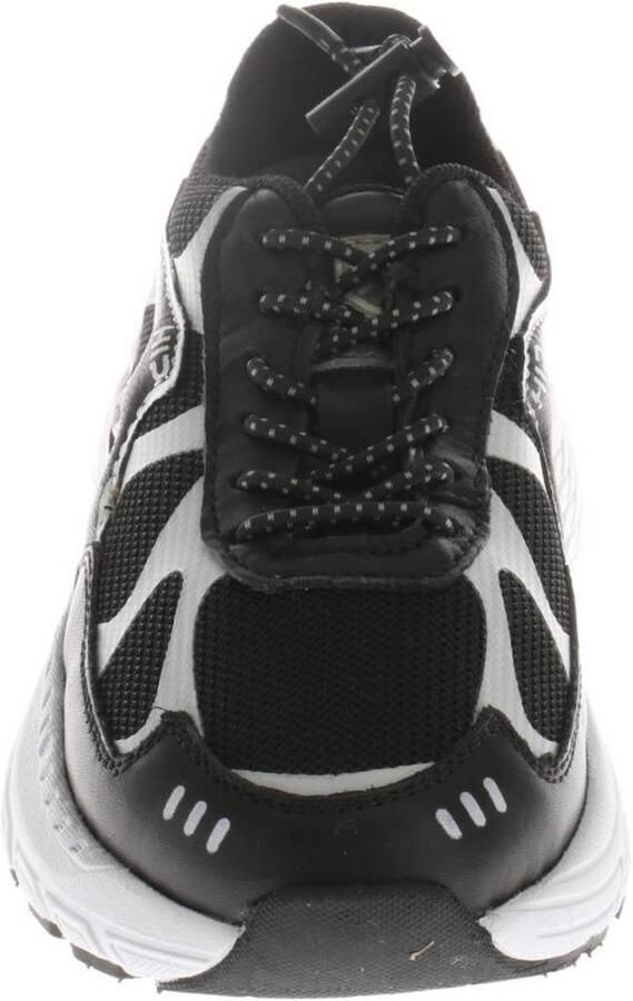 Hip leren sneakers met print zwart wit Jongens Leer All over print - Foto 2