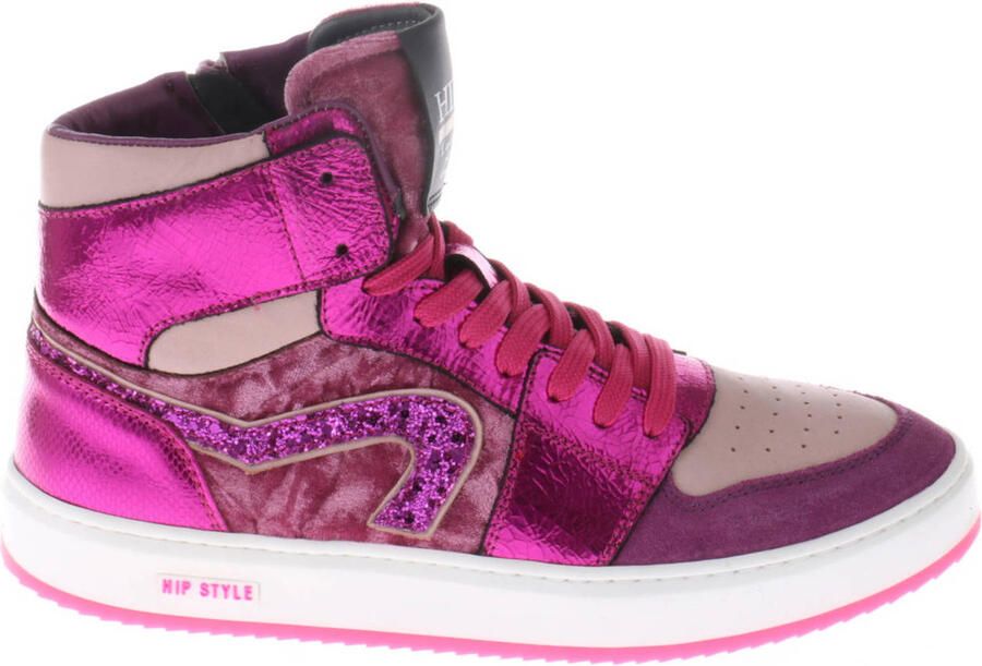 Hip leren sneakers roze paars - Foto 2