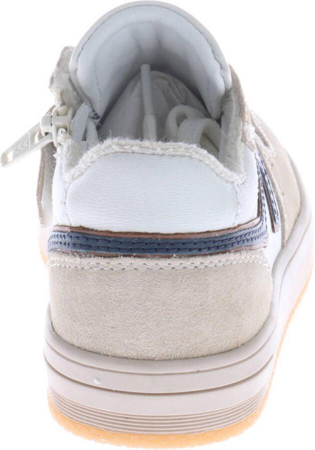 Hip leren sneakers wit beige - Foto 3