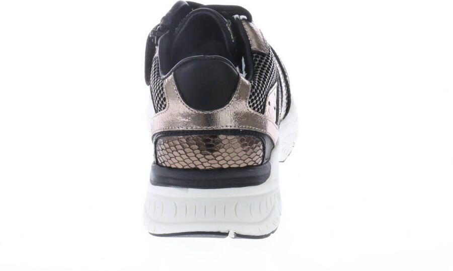 Hip leren sneakers zwart champagne - Foto 2