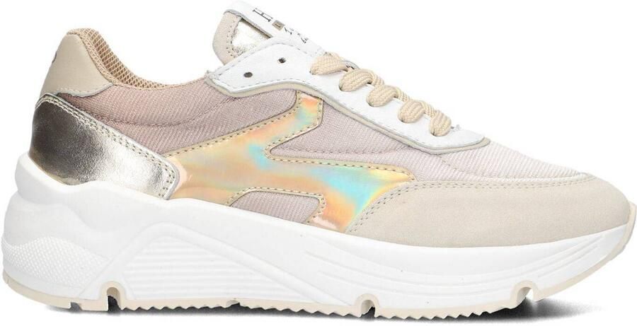Hip H1835 Sneakers Meisjes Leren Sneaker Beige