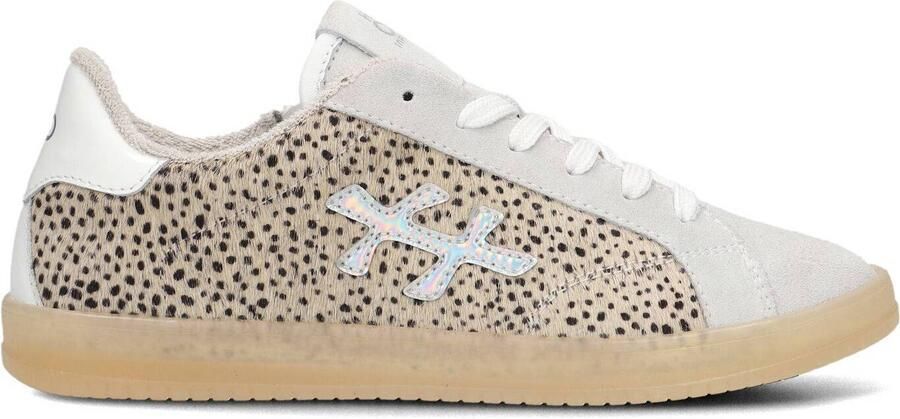 Hip Animal Sneakers wit Leer Dames