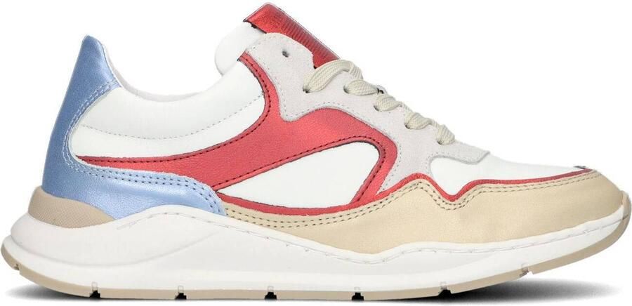 Hip H6355 Lage sneakers Leren Sneaker Meisjes Kids Wit