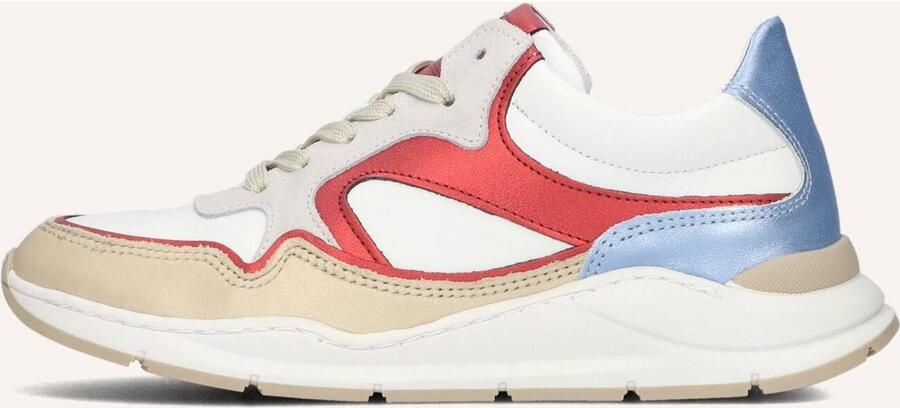 Hip H6355 Lage sneakers Leren Sneaker Meisjes Kids Wit - Foto 3