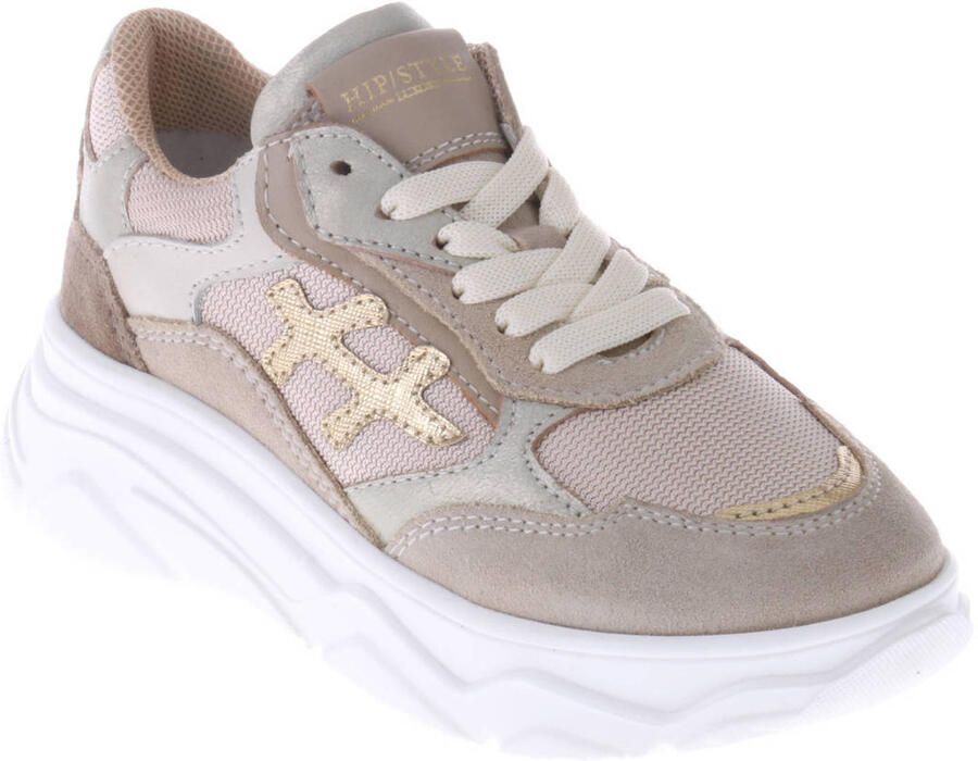 Hip Meisjes Lage sneakers H1521 Beige Suède - Foto 2