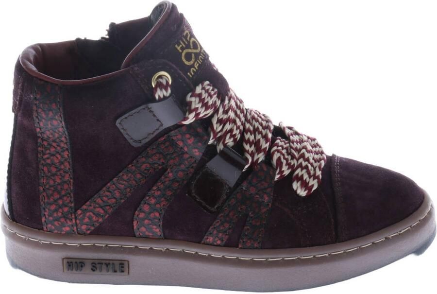 Hip suède sneakers donkerrood
