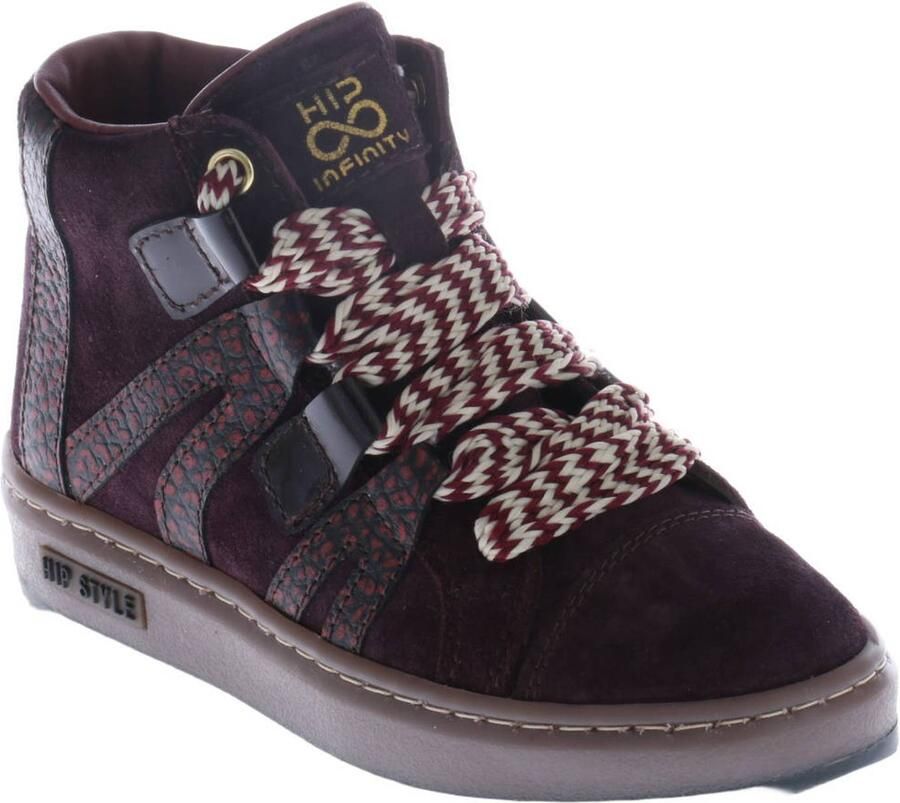 Hip suède sneakers donkerrood - Foto 2