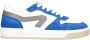 Hip leren sneakers blauw wit - Thumbnail 1