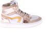 Hip H1765 Sneakers Leren Sneaker Meisjes Beige - Thumbnail 1