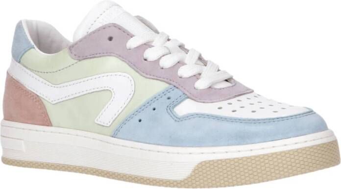 Hip sneakers lichtblauw combi