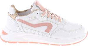 Hip sneakers wit lichtroze