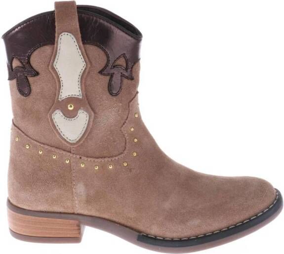 Hip suède cowboylaarzen beige