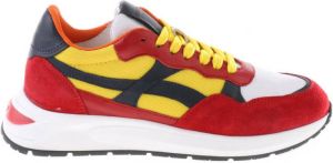 Hip suède sneakers rood geel
