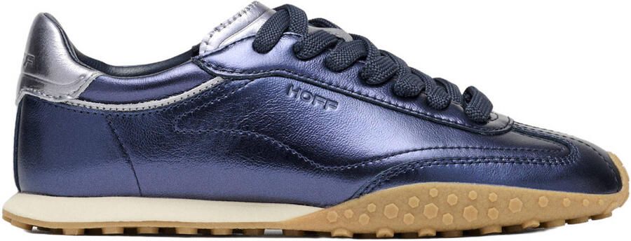 HOFF Bridge leren sneakers blauw metallic