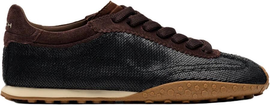 HOFF Bridge leren sneakers donkerbruin
