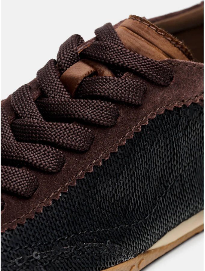 HOFF Bridge leren sneakers donkerbruin - Foto 3