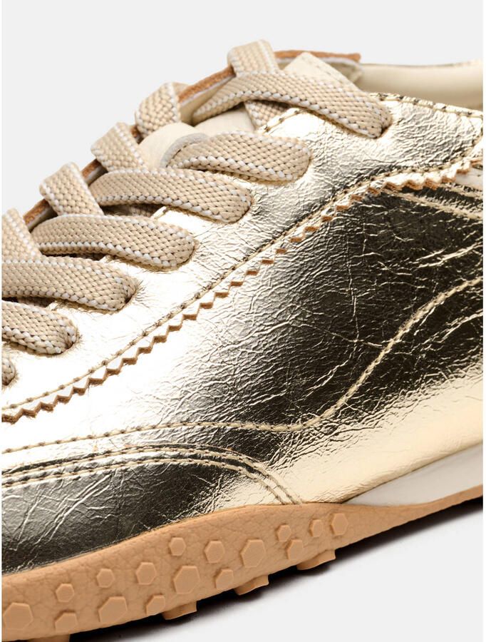 HOFF Bridge leren sneakers goud - Foto 3
