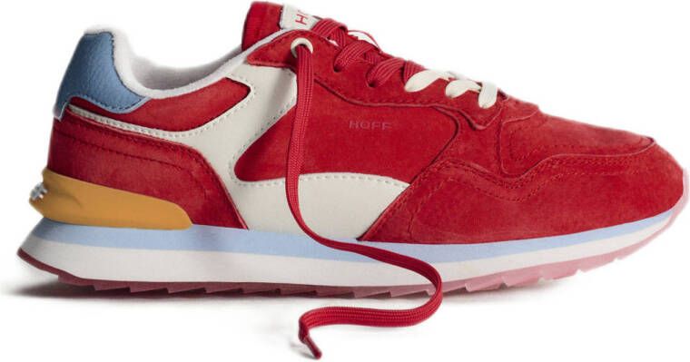 HOFF City full leather suède sneakers rood