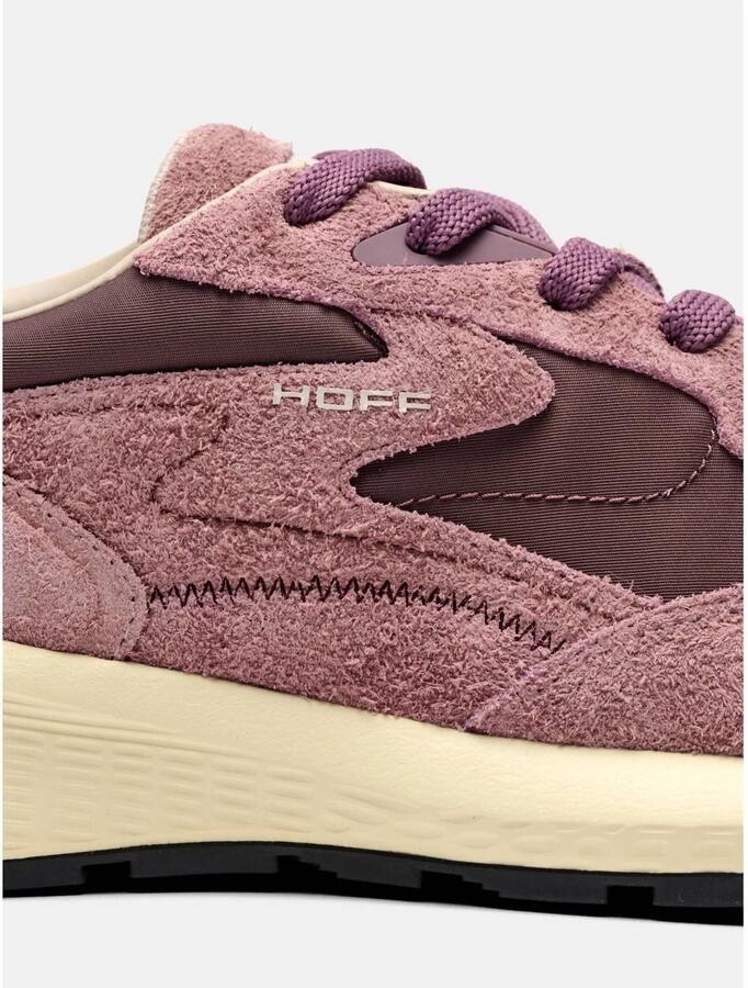 HOFF City MK II furry collection leren sneakers aubergine - Foto 3