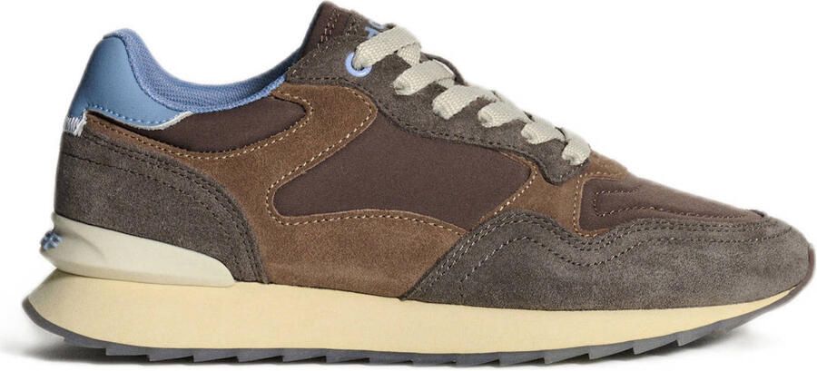THE HOFF BRAND Lage Sneakers Dames Amsterdam Maat: 39 Materiaal: Suède Kleur: Bruin