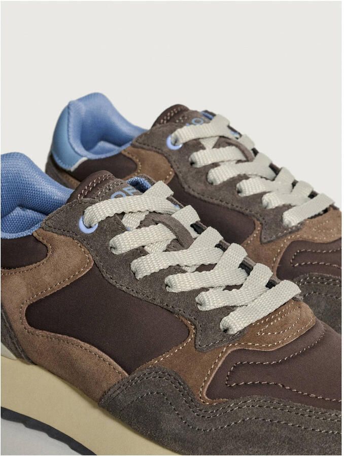 THE HOFF BRAND Lage Sneakers Dames Amsterdam Maat: 41 Materiaal: Suède Kleur: Bruin