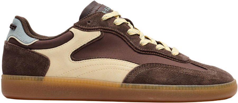 HOFF Park leren suède sneakers donkerbruin ecru