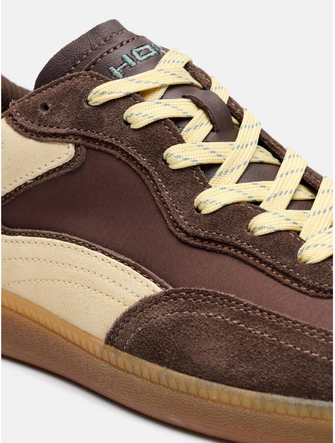 HOFF Park leren suède sneakers donkerbruin ecru - Foto 3
